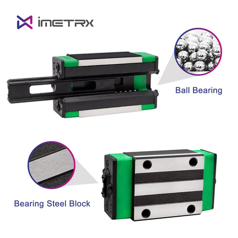 High Precision Linear Guide Rails Kit With 2 Rails At 2000mm And 4 HGH15CA Bearing Blocks For 3D Printers CNC Routers Lathes And DIY Automation Anti Rust Durable Bearing Steel ball bearing block detail