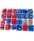 Kick Your Wiring Game Up Big Time With This Solid 400 Pcs Insulated Wire Connector Assortment Kit Featuring Quick Disconnect Ring Spade Butt Forks For Serious Crimp Tasks in sorted plastic case