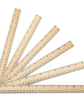60 Pack Wooden Rulers 12 Inch Measuring Rulers Bulk Wood Ruler With Double Sided Metric And Inch Scales for Office School DIY