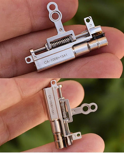 Tiny But Mighty 5mm Planetary Gearbox Stepping Motor With Ball Bearing Linear Screw And Slider Nut in hand, compact design