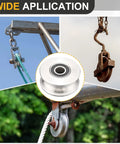 Solid As Rock U Groove Pulley Wheel 10 X 68 X 9.5 Millimeters made from rugged 201 stainless steel for sliding gate cables.