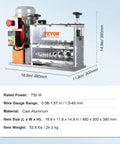 Heavy Duty Automatic Wire Stripper For Electric Cables Point Zero Six To One Point Five Seven Inches Packed With A Rugged Seven Fifty Watt Motor