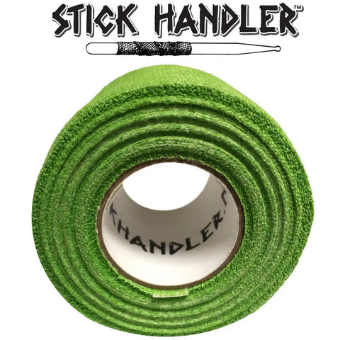 Top Notch Cotton Gauze Drumstick Grip Tape Anti Slip Pro Pack in green color, showcasing roll with a mild adhesive for grip.