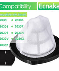Replacement Featherweight Filters For 3-In-1 Lightweight Stick Vacuum 2030 Series compatible models chart and filter