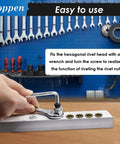 Using 50Pcs 1/4-20 Rivet Nuts With Hand Rivet Nut Tool Galvanized Carbon Steel Flat Head Threaded Insert Nut Kit on metal surface.