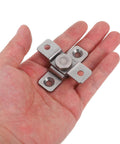 Heavy Duty Stainless Steel Torque Positioning Damping Door Pivot Hinges 2 Newton Meter for cabinets, in hand view.