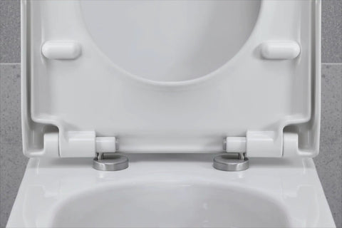 Universal Elongated Toilet Seat With Soft Close Lid And Stainless Steel Hinges, Durable Thermoplastic Construction, Quiet, Easy To Clean