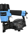 15 Degree Roofing Nailer With Low Recoil For Three Quarter To One And Three Quarter Inch Coil Nails, Professional Grade Roofing Gun
