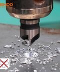 Five Flute Countersink Drill Bit Set Pro Grade Dope Performance 82 Degree High Speed Steel Quarter Inch Hex Shank drilling metal