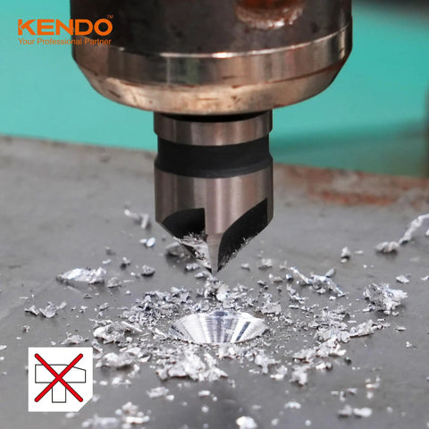 Five Flute Countersink Drill Bit Set Pro Grade Dope Performance 82 Degree High Speed Steel Quarter Inch Hex Shank drilling metal