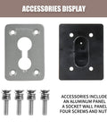 Heavy Lift Spring Socket Wall Plate For Yoga Rehab And Home Studio Panels No Sweat Setup Anchor Mount, aluminum panels and screws.