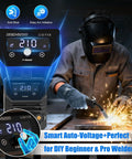 Garage Ready 210A 4 In 1 Mig Tig Stick Welder 120V Gas Or Gasless Flux Core Mig Lift Tig IGBT Inverter in use by welder