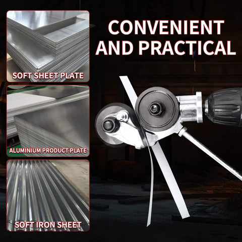 Heavy Duty Electric Drill Nibbler Attachment With Adapter cutting aluminum and iron sheets
