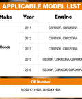 Honda CBR250R CBR250RA CB300F CB300R CB300RA model list and OE number for Electric Fuel Pump Assembly 2011-2016