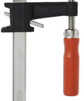 Heavy Duty 6 Inch Clutch Style Bar Clamp Built Different To Deliver 600 Lb Clamping Force For Woodworking And Carpentry features durable cast iron jaws and ergonomic handle.