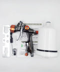 Hardcore Low Pressure Pneumatic Spray Gun Handles Automotive Bodywork And Furniture Grind With A Spacious 600 Ml Cup And Precision 1.3 Mm Nozzle.