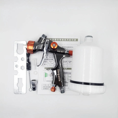 Hardcore Low Pressure Pneumatic Spray Gun Handles Automotive Bodywork And Furniture Grind With A Spacious 600 Ml Cup And Precision 1.3 Mm Nozzle.