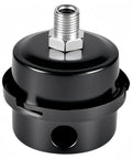 Half Inch Thread Air Compressor Silencer Filter With 20mm Metal Muffler Shell, black, durable intake filter, side view