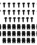Indented Hex Head Sems Bolts And U Nut Clips Kit For Fender Engine Cover And Splash Shield, 5/16-18 Thread By 7/8 Inch Length, 25 Bolts And 25 U Nut Clips