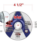 Straight Shooter 25 Pack Of 4.5 Inch Depressed Center Grinding Wheels Forged From Tough Aluminum Oxide, 4.5 inch disc with 1/8 inch thickness for angle grinders.