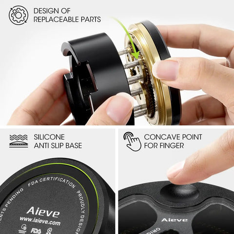 Top Shelf 54Mm Spirographic WDT Tool Espresso Coffee Distribution with replaceable parts design and silicone anti-slip base.