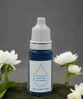 Dissolved Hydrogen Water Tester Kit With Blue Drops Reagent for Accurate Ppm Readouts, 10ml bottle, with flowers in the background