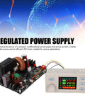 Adjustable 1200W DC CNC Regulated Power Supply for Laboratory Use with digital display and circuit board visible.