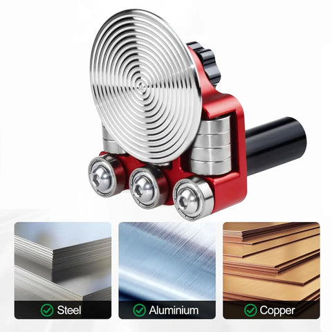 Sheet Metal Roller Break Bender for Roofing and Fabrication Manual High Carbon Steel Bending Tool with detachable disc visible