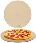 15 Inch Round Pizza Stone For Grill And Oven Heavy Duty Cordierite Baking Pan Thermal Shock Resistant For Crisp Crust