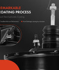 Black electrophoretic coated No Hassle Heavy Duty Vacuum Brake Booster For Toyota T100 And Tacoma 1994 To 2001 with detailed fittings.