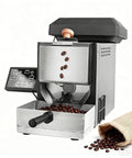 Electric Air Coffee Bean Roaster With Adjustable Timer And Chaff Collector Compact 300G Home Essential To Knock Out Pro Grade Roasts and Drip Smooth Blends Right At The Counter with coffee beans.