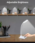 DIY Soldering Practice Kit To Build Your Own LED Desk Lamp, Rechargeable Gooseneck Light With Adjustable Brightness shown.