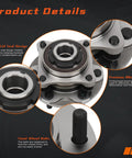 Plug And Play Front Wheel Hub And Bearing Assembly For Toyota 4Runner 2003-2019, Tacoma 2005-2019, FJ Cruiser 2007-2009