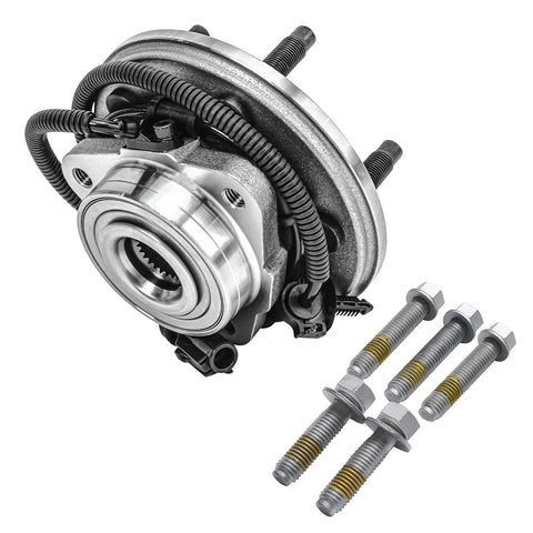 Front Wheel Bearing Hub Assembly for Ford Explorer 2002 2005 Lincoln Aviator 2003 2005 Mercury Mountaineer 2002 2005 5 Lug With ABS Sensor Wire 2 Pack Front Hubs Replacement with bolts