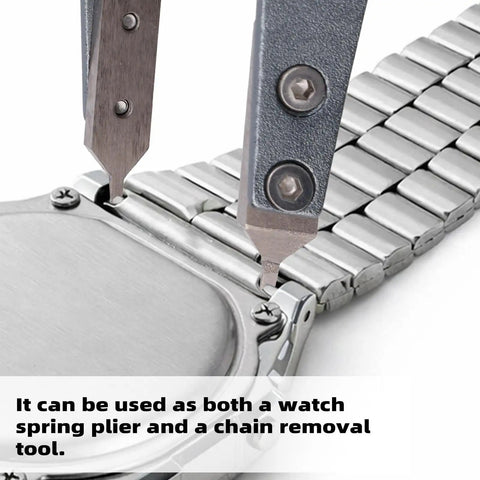Y Shaped Watch Spring Bar Tweezers Alloy Steel Precision Repair Tool For Replacing Straps And Band Links And Bracelet Length Adjustment