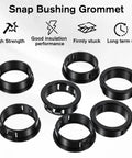 15 Pcs Round Cable Snap Grommets One And A Quarter Inch Thirty Two Millimeter Plastic Cable Hole Grommets