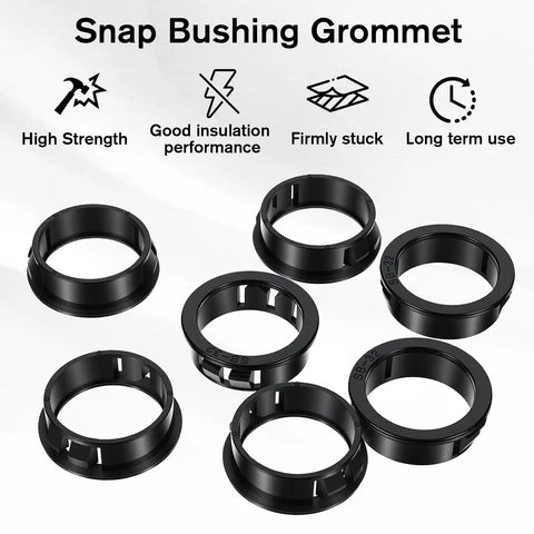 15 Pcs Round Cable Snap Grommets One And A Quarter Inch Thirty Two Millimeter Plastic Cable Hole Grommets