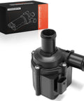 Heavy Duty Auxiliary Engine Water Pump Replacement Compatible With Audi A8 Q5 R8 S4 S5 Direct Fit Coolant Upgrade showing black plastic design