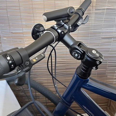 Adjustable Bike Handlebar Stem Extender Fits 31.8mm Bars And 28.6mm Steerer Boosts Your Ride Height 90 110 120mm With 0 To 60 Degree Rise