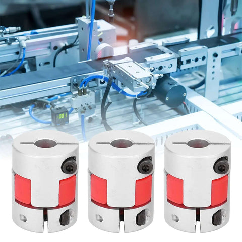 Top Notch Kuuleyn 3Pcs Helical Beam Shaft Coupling Set Made From Hardened Aluminum Alloy For Motor And Ball Screw Kits With Secure Tightening Fit And Super Durable Performance That Slams It Together, 3 aluminum couplings