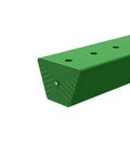 Adjustable V Belt With Flexible Connector For Easy Install And Length Tuning Open Ended To Endless Belt Size A One Half Inch Wide Five Foot Long Fits Various Center Distances Durable Pulley Drive, green color, close-up view