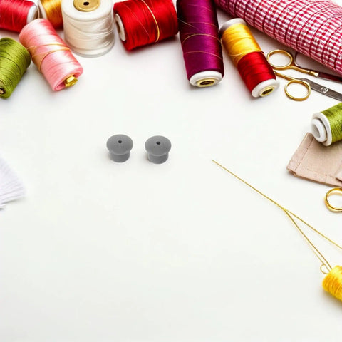 30 Pack Sewing Machine Rubber Needle Rod Covers With Silicone Grommet Plugs For Surface Protection And Precise Fit Pro Grade Replacement Parts For Professional Equipment Maintenance, grey plugs on sewing supplies