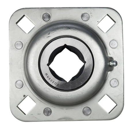 Drivetrain Disc Harrow Flange Bearing Replacement Part, Beefed-Up, Bore One And A Eighth Inch Square, Bolt To Bolt Five Inch