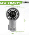 Replacement Gearbox Assembly Fits Husqvarna 125L 125LD 125LDX 125R 125RJ 128L size dimensions for Jonsered trimmers