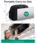 Portable carry-on size Womens Gym Duffle Bag For Travel With Wet Pocket Lightweight Carry On Weekender Duffel