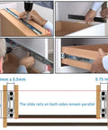 Locking Telescopic Drawer Runners With Full Extension For Cabinets And Cupboards Heavy Duty Metal Slides In 12 Inch 26 Inch And 60 Inch Lengths Blue Front Lock Handle Replacement For Deep Drawers 300mm And 12 Inch Compatible installation process.