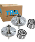Front Wheel Bearing And Hub Kit 2 Piece Drop In Replacement For Honda Civic 1992 To 2000 And Civic Del Sol 1993 To 1997
