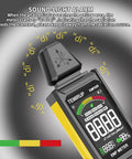5 In 1 EMF Meter Detector For Home Use And Ghost Hunting, Detects Radio Frequency, Electric And Magnetic Fields, Temperature And Humidity Readouts, Rechargeable EMF Reader, Handy Field Strength Meter For Quick Radiation Checks, black handheld