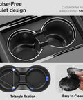 Center Console Organizer Tray For Tesla Model Y Juniper 2025 2026 And Model 3 Highland 2024 2025 2026 Cup Holder Tray Matte Black