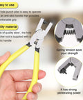 Leather Hole Punch Plier 2.0mm Universal Hole Punch Tool For Watch Straps Belts Shoes Fabric DIY Crafts And Dog Collars One Hand Use Pliers For Easy Hole Punching Go To DIY Must Have with ergonomic design